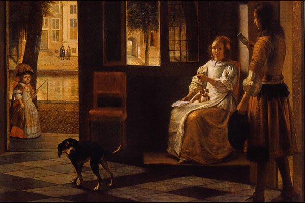 492003 Interieur , Pieter De Hooch A4 Photo Print