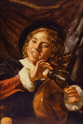 492015 A Boy With A Lute , Franz Hals A4 Photo Print