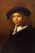 492016 Youth With A Black Cap , Rembrandt Harmenszoon Van Rijn A4 Photo Print