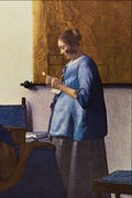 492018 Woman In Blue , Jan Vermeer Van Delft A4 Photo Print