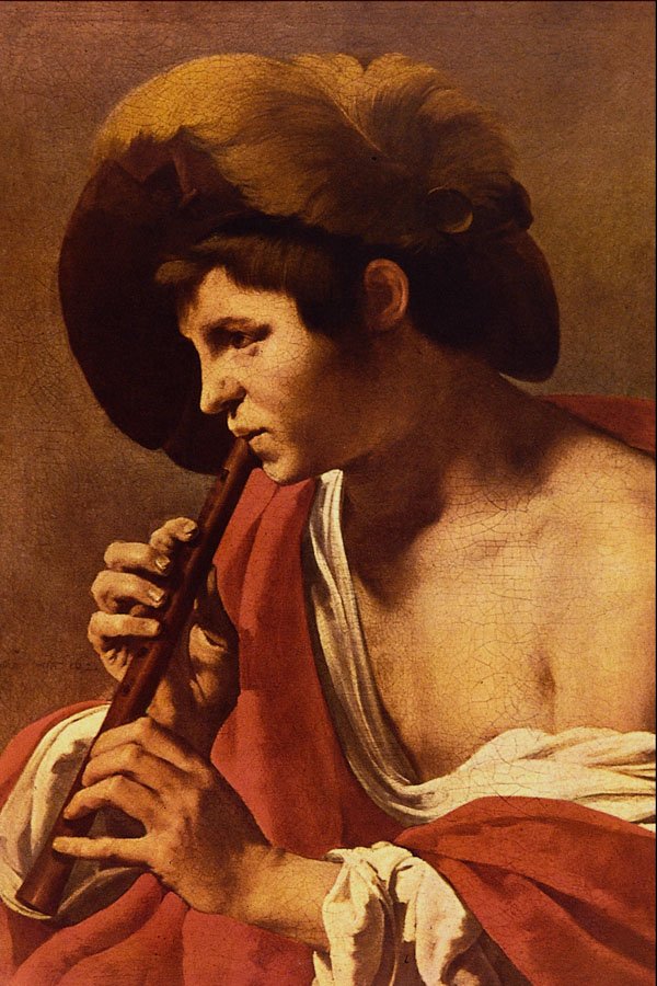 492022 Flotenblaser II , Hendrick Terbrugghen A4 Photo Print