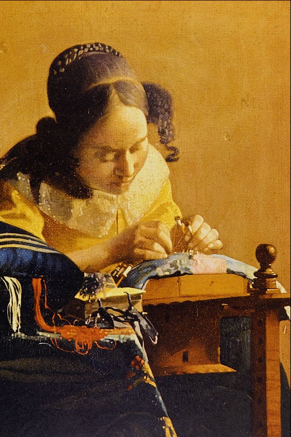 492023 The Lace Maker , Jan Vermeer Van Delft A4 Photo Print