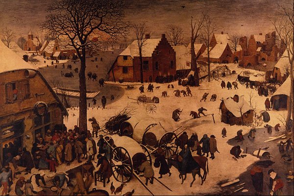 492042 Le Denombrement , Pieter Brueghel A4 Photo Print