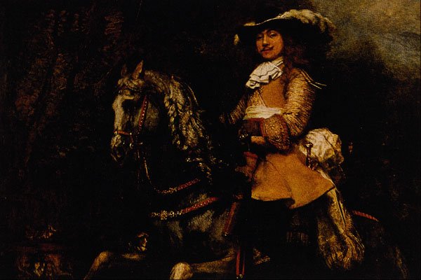 492043 Equestrian Portrait (detail) , Rembrandt Harmenszoon Van Rijn A4 Photo Print