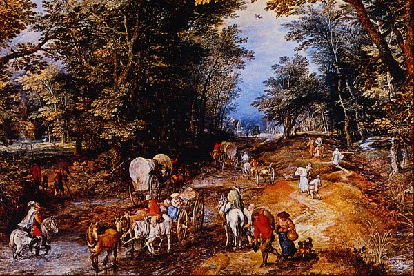 492045 Road In The Woods , Jan Brueghel A4 Photo Print
