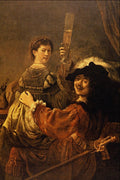 492047 The Painter And His Wife... , Rembrandt Harmenszoon Van Rijn A4 Photo Print