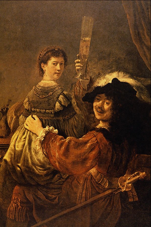 492047 The Painter And His Wife... , Rembrandt Harmenszoon Van Rijn A4 Photo Print