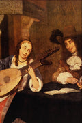 492048 The Lute , Gerard Terborch A4 Photo Print