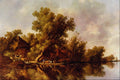 492051 Landscape With Ferry , Jacob Van Ruysdael A4 Photo Print