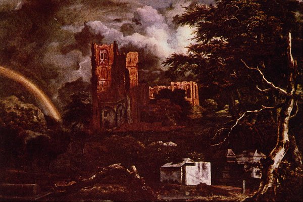492058 Cemetery At Oudekerk , Jacob Van Ruysdael A4 Photo Print