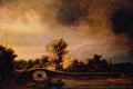 492059 The Stone Bridge , Rembrandt Harmenszoon Van Rijn A4 Photo Print