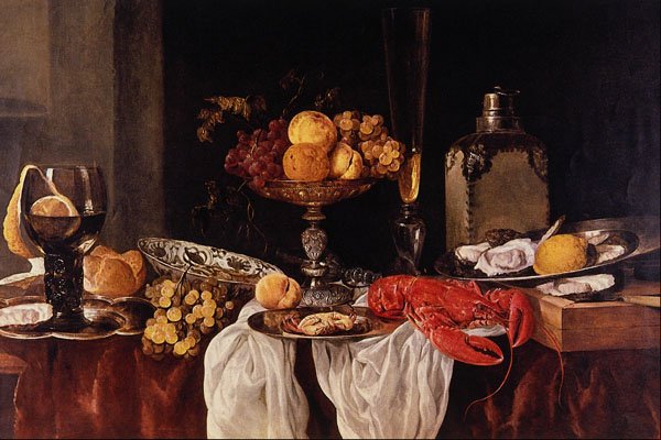 492062 Still Life , Abraham Van Beyeren A4 Photo Print