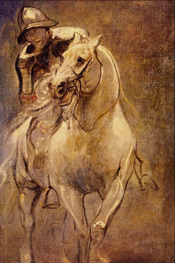 492068 Man On Horseback , Sir Anthony Van Dyck A4 Photo Print
