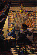 492080 The Artist's Studio , Jan Vermeer Van Delft A4 Photo Print