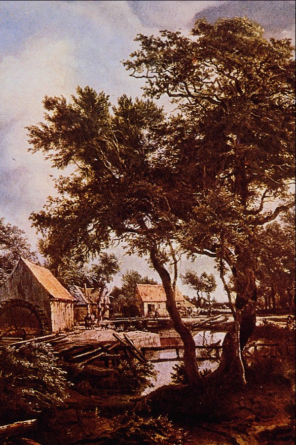 492085 The Watermill , Meindert Hobbema A4 Photo Print