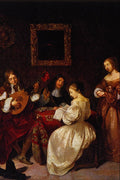 492086 A Musical Evening , Caspar Netscher A4 Photo Print