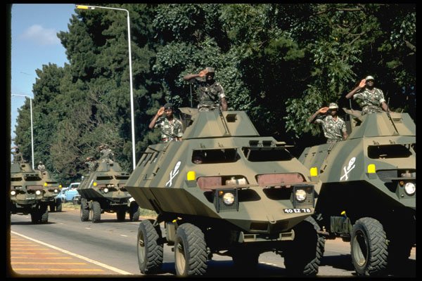 493003 Independence Parade, Harare, Zimbabwe A4 Photo Print