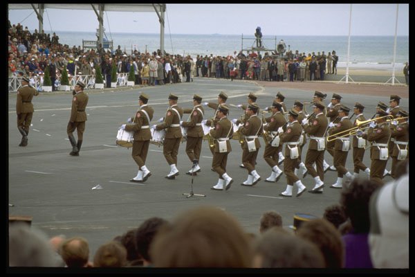 493005 Parade At Omaha Beach A4 Photo Print
