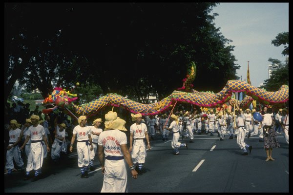 493012 Dragon In The Chinese New Year Parade, Singapore A4 Photo Print