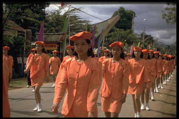 493023 Marching Girls, Independence Day Parade, Indonesia A4 Photo Print