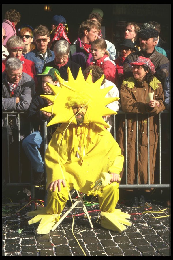 493033 Tired Daffodil Resting During The Pre Lent Carnival A4 Photo Print
