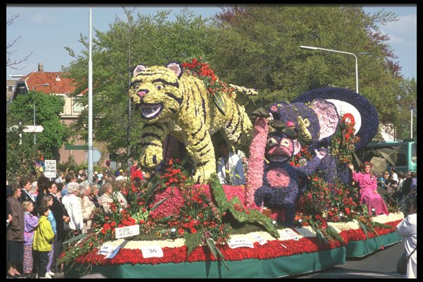 493037 Bloemencorso Float With The Theme Secret Of The Jungle  A4 Photo Print