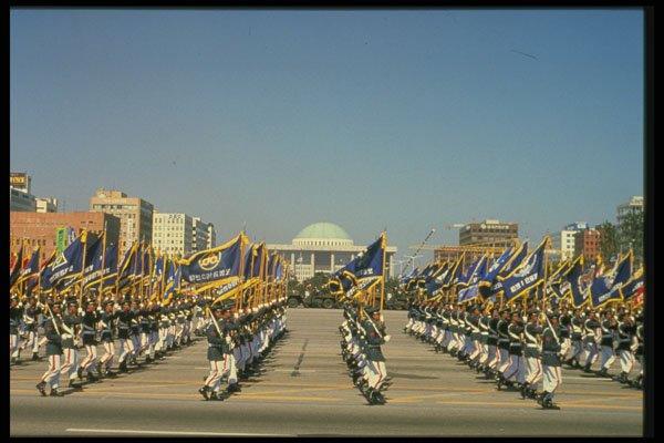 493045 Army Day Parade On Yoida Island, Seoul, Korea A4 Photo Print