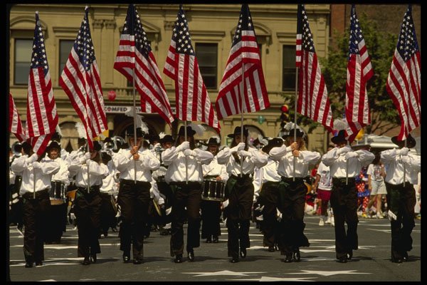 493084 4th Of July Parade, Pittsfield, Massachusetts, USA A4 Photo Print