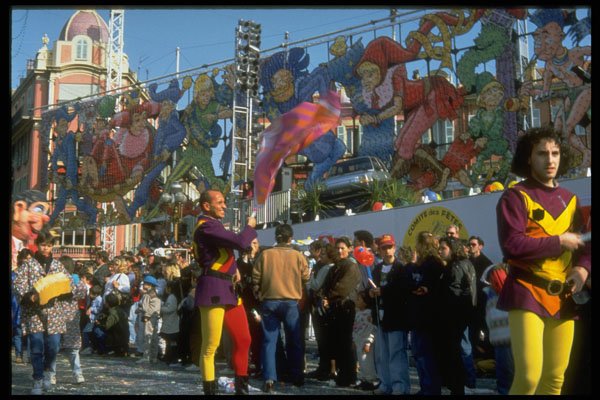 493093 Nice, France During Mardi Gras A4 Photo Print