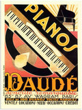 494 pianos daude 2 Vintage Advert A4 Photo Print