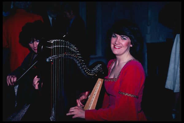494017 Harpist, Bunratty Castle A4 Photo Print