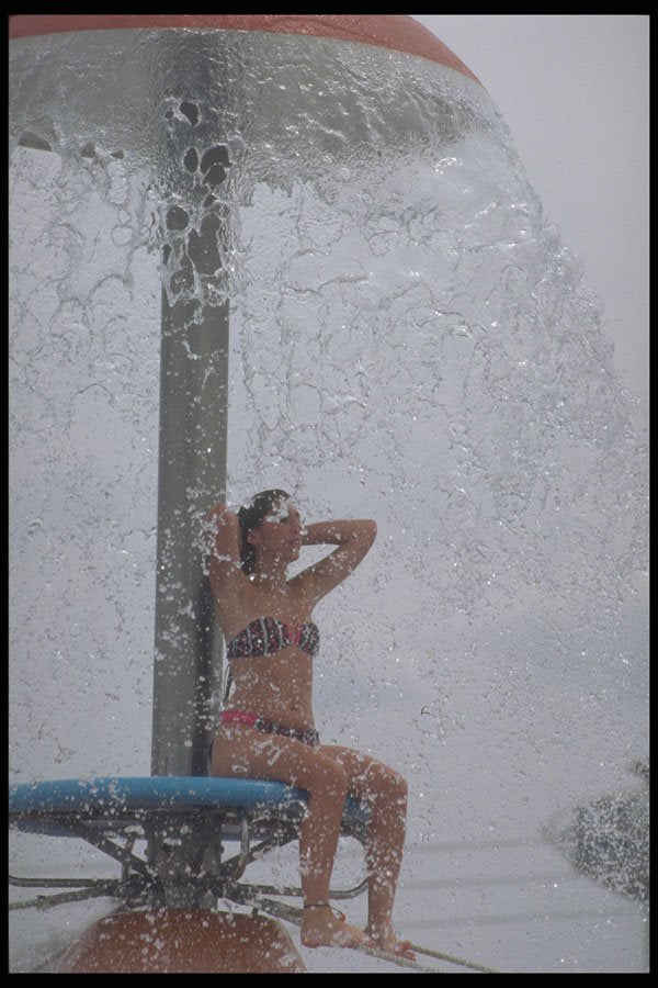 494023 Under A Water Umbrella, Wet 'n Wild Water Park A4 Photo Print