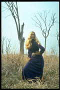 494038 Woman Posing In Field A4 Photo Print