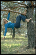 494039 Woman Hanging From Tree A4 Photo Print