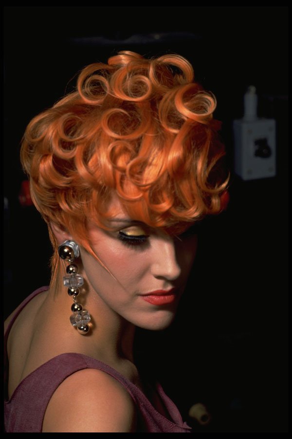 494057 Red Hair And Curls A4 Photo Print