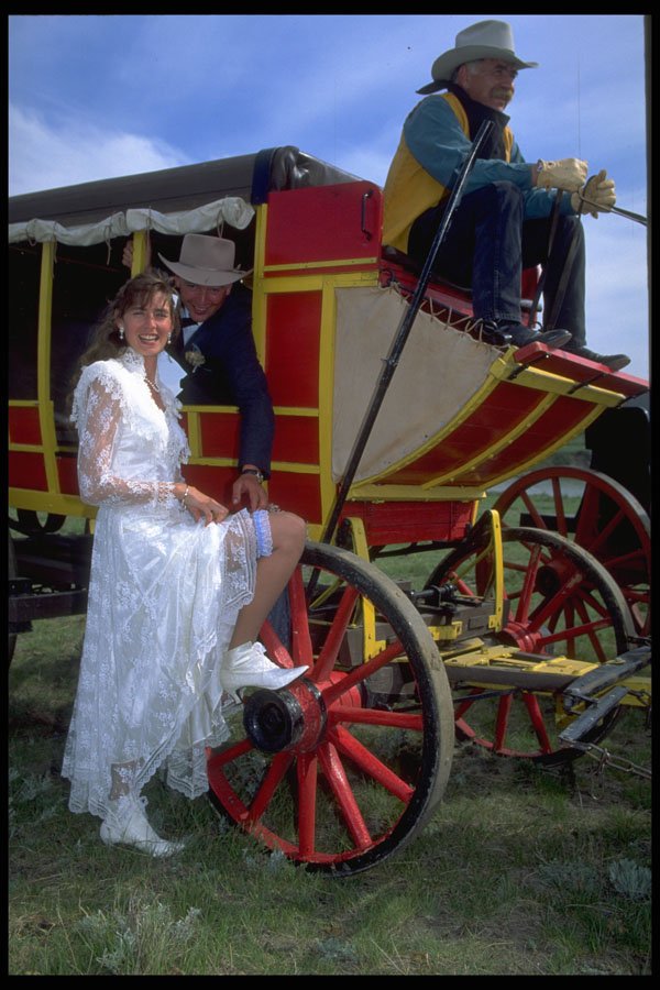 494078 Bride Arriving In Style A4 Photo Print