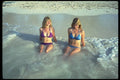 494080 Girls On Beach, Jamaica A4 Photo Print