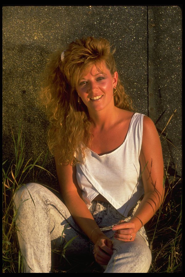 494081 Pretty Woman In Country Setting A4 Photo Print