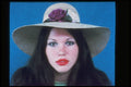 494095 Black haired Girl With Straw Hat A4 Photo Print