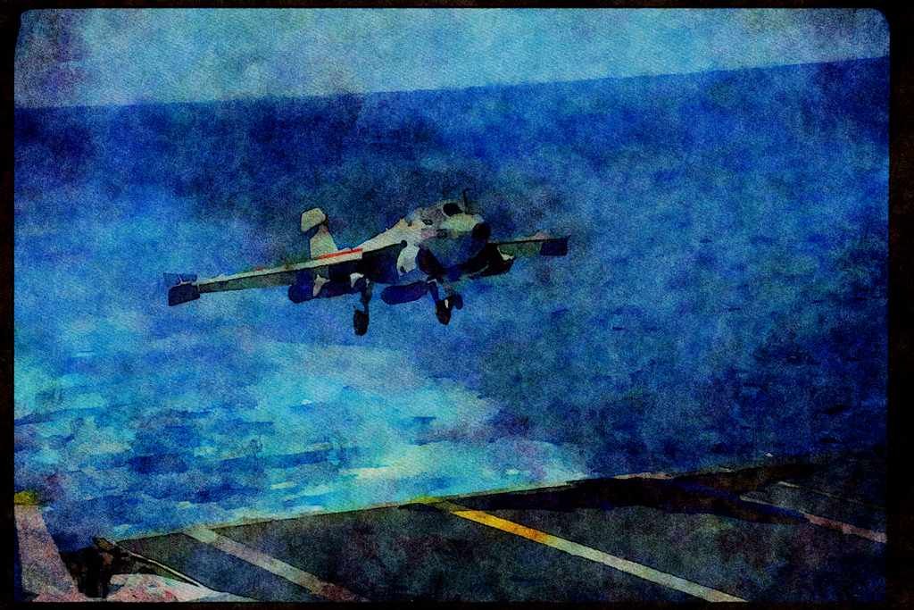 496007 EA 6B Prowlers Landing A4 Limited Edition Watercolour Print