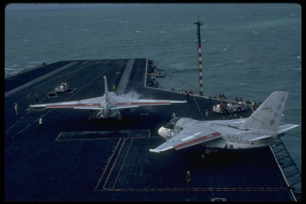 496009 Two S 3 Vikings On Deck Of USS America A4 Photo Print