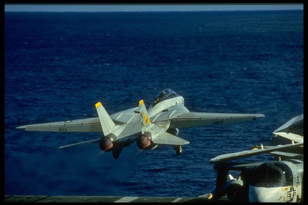 496015 F 14 Launches Off USS Constellation A4 Photo Print