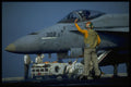 496019 Catapult Officer Launching An FA 18 A4 Photo Print