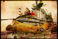 496030 Helicopter Carrier, San Diego, California A4 Limited Edition Watercolour Print