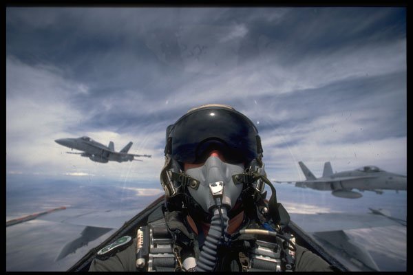 496038 FA 18 Pilot A4 Photo Print