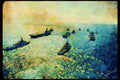 496039 Part Of Nato's Fleet In Caribbean Sea A4 Limited Edition Watercolour Print