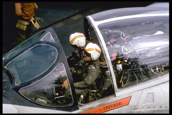 496047 A 6 Intruder Air Crew Settle In Prior To Their Launch A4 Photo Print