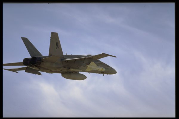 496061 FA 18 With Missile Under Wing A4 Photo Print