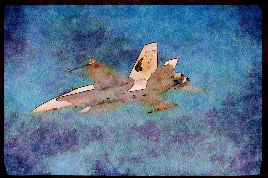 496063 FA 18 Hornet A4 Limited Edition Watercolour Print