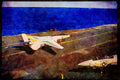 496065 F 14 Tomcat Moments After Landing A4 Limited Edition Watercolour Print